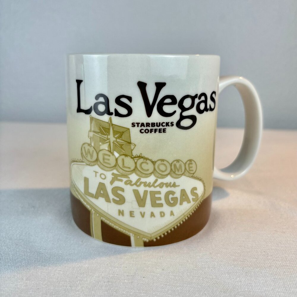 Retired Las Vegas Starbucks Mug Original Travel Series - 2011 - Mint Condition!